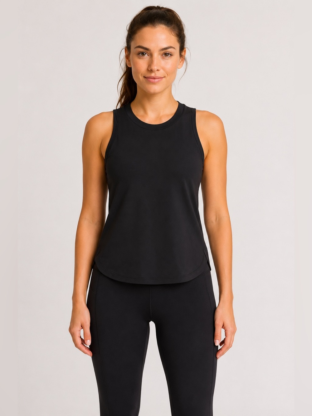 Athleta Zephyr Black Sleeveless Tank Size XS